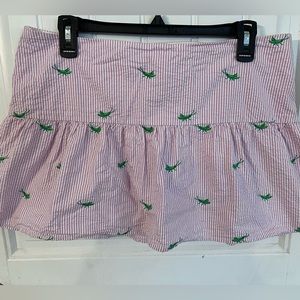 Lilly Pulitzer sz 6 grasshopper pink & white skirt
